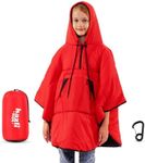 Comfortable Wearable Stadium Blanket - Camping Poncho - Large Outdoor Hooded Windproof Sports Blanket