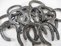 10 Pc New #3 (old look) Cast Iron Horseshoes for Crafting