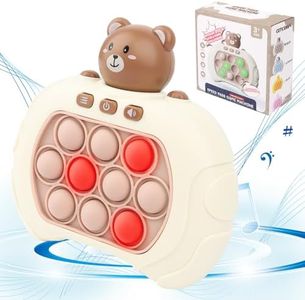 Pop It Electrónico, Electronic Popping Game para Niños Niñas 3-12, Puzzle Pop Juegos Interactivos, Popit Juguete Electronico Juego Quick Push Burbujas para Adultos Y Niños