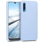 kwmobile Case Compatible with Samsung Galaxy A50 Case - TPU Silicone Phone Cover with Soft Finish - Light Blue Matte