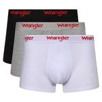 Wrangler Men's Boxers Briefs, Black/White/Grey Mottled, XL