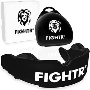 FIGHTR® Premium Mouth Guard - for Excellent Breathing & Easy to fit | Sports Mouth Guard for Boxing, MMA, Football, Lacrosse, Hockey and Other Sports | incl. hygienic Box