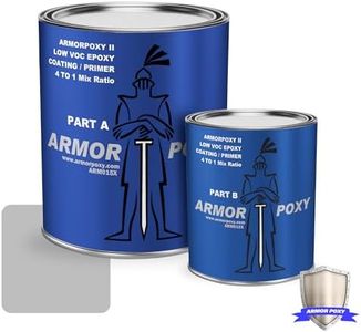 ArmorPoxy Epoxy Primer Low VOC- 2-Part Water-Based House Primer for Concrete, Wood, and Masonry Floors - Ideal for Industrial, Commercial, and Residential Use - 1 Gal - 320 Sq Ft. L Grey