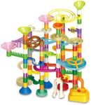 Marble Run for Kids Ages 4-8-12-150pcs Sturdy Building Toys - Amazing Fun Boys Girls Gifts - Magic Tracks - Glow in The Dark - Mindware - National Geographic - Marbles for Kids