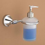 Plantex 304 Grade Stainless Steel Hand Wash Holder/Wall Soap/Shampoo Dispenser for Washbasin/Bathroom Accessories Pack of 1, Niko (Chrome)