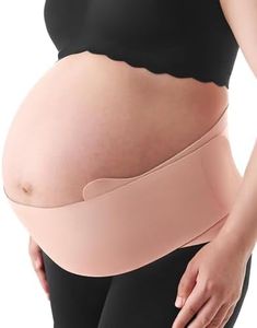Momcozy Belly Bands for Pregnant Women, One-Piece & Portable Pregnancy Belly Band with Ergonest Back Support & Breathable Fabric – Adjustable Maternity Belt for Small/Round/High-Carrying Belly