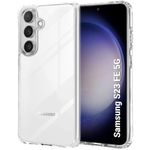 TheGiftKart Ultra-Hybrid ShockProof Back Cover Case for Samsung Galaxy S23 FE 5G | Camera Protection Bump | Hard Back Cover Case for Samsung S23 FE 5G (PC & TPU, Crystal Clear Back, Transparent Sides)