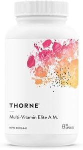Thorne Multi-Vitamin Elite AM - Ideal multi-vitamin/mineral combination that supports a high performance nutrition program - 90 Capsules