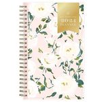 Day Designer for Blue Sky 2024 Weekly and Monthly Planner, 5" x 8", Clear Pocket Cover, Wirebound, Coming Up Roses (140094-24)