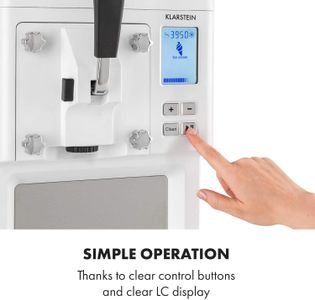 Klarstein Sweet Sundae Ice Cream Maker, 1.5L – Self-Cooling, White