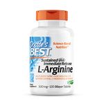 Doctor's Best Sustained Plus Immediate Release L-Arginine 500mg, 120 Bilayer Tablets