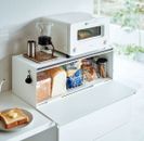 Yamazaki Home Tower Bread Box Wide Kitchen Countertop Storage Bin Organizer