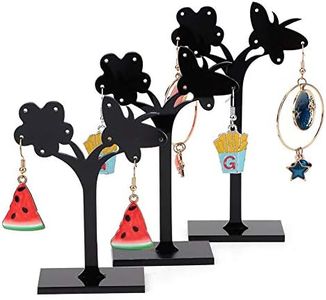 3 Soportes para Pendientes, Soporte de Exhibición de Pendientes, Soporte de Joyería, Soporte de Almacenamiento de Joyería para Mujer, Organizador de Pendientes, Soporte de Exhibición, Estante(#1)