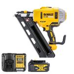 DEWALT DCN692 18V Brushless Framing Nailer 90mm with 1 x 4.0Ah DCB182 Battery & DCB115 Charger