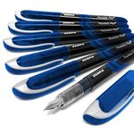 Zebra Fuente - Disposable Fountain Pen - Blue Ink - Pack of 6