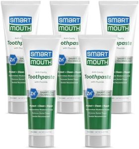 Smart Mouth Whitening Toothpaste with Fluoride Clean Mint 6 oz(Pack of 5)