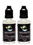 Dark Crystal Glass and Quartz Natural Cleaning Solution 30ml - Clear Drops Pack of (2)