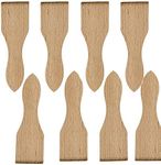 Wooden Raclette Spatula for Non-stick Pans | Baking Utensils Set | Kitchen Tools & Gadgets - Great Bakeware for Cooking (Set of 8)