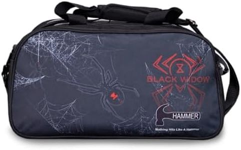 Hammer Black Widow Double Tote Bowling Bag with Shoe Pouch