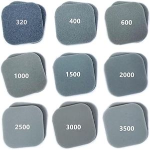 27 Pcs Sanding Sponge Soft Touch Sanding Pads,Sand Paper, Mesh Sanding Polishing Pads for Craft Polishing Repairing, 2" x 2" Sanding Blocks, 9 Kinds Grit from 320 to 3500