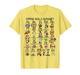 Mental Health Awareness Coping Skills Alphabet Counselor Kid T-Shirt