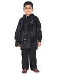 FabSeasons solid waterproof Raincoat set of pant & top for kids with hood, Age 5-6 Years