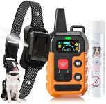 Citronella Training Collar for Dog Spray Dog Collar with Beep/Vibration/Spray 4 Mode & 6 Adjustable Sensitivities, IPX7 Waterproof Dog Collar for L/M/S Dogs