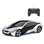 RASTAR 1/24 Scale BMW I8 Radio Remote Control Sport Racing Car RC,Silver