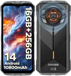 DOOGEE S Punk Rugged Smartphone Unlocked,16GB+256GB Rugged Phone with 126dB Super Speaker,10800mAh/33W,6.58" FHD+ Display, 50MP+16MP,4G Dual SIM Cellphone, Android 14/NFC/Face ID