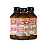 AIMIL Amydio Forte Syrup - 100ml (Pack of 3) | For Diarrhoea & Dysentery | Gut Health | Electrolytes to Help Prevent Dehydration | Bael, Pudina, Saunf etc