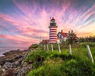 Springbok Puzzles West Quoddy Head Lighthouse Jigsaw Puzzle (1000 Piece)