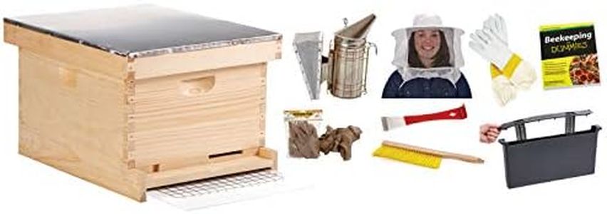 Little Giant® 10-Frame Deluxe Beginner Hive Kit | Premium Beekeeping Starter Kit for Beginners | Beekeeping Kit | Made in USA