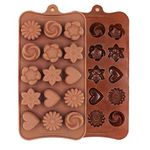 E-COSMOS Chocolate Silicon Mould, Random Design Chocolate Mould for Baking Making Chocolates