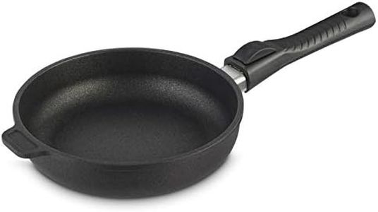 Ozeri Professional Series Hand Cast Ceramic Fry Pan with Removable Handle, 100% Made in Germany and Free of GenX, PFBS, Bisphenols, APEO, PFOS, PFOA, NMP and NEP