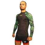 USI UNIVERSAL SNAKE RASH GUARD (411RS) (MEDIUM) Green