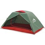 Camping Dome Tent for 1 to 2 Person, Lightweight Backpacking Easy Setup Waterproof Family Tents for Hiking Traveling Mountaineering & Outdoor(Green)