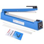 Heat Sealer, Plastic Bag Sealer, Impulse Heat Sealer, Tabletop Impulse Sealer, Manual Bags Sealer, Heat Sealing Machine,for Plastic Bags PE PP Bags with Extra Replace Element Grip (400mm)