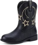 Choiran Cowboy Boots for Girls and Boys - Western Cowgirl Boots for Toddler Little Big Kids Riding Shoes with Side Zipper Round Toe