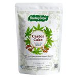 Garden Genie Castor Cake Powder Fertilizer for Plants | Organic Nitrogen Manure & NPK Rich Arandi Khali Compost for Indoor and Outdoor Home Garden - 450 Gm