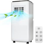 Jojoka Portable Air Conditioners with Remote Control, 10000 BTU Portable AC Unit Built-in Cool, Dry, Fan Modes, for Room, Dorm, Office,24H Timer Function, Cools Room up to 450 Sq. ft, White