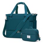 Weekender Bags for Women, Travel Duffle Overnight Gym Hospital Large Tote Carry on Toiletry Duffel Yoga Sleepover Personal Bag Men with Shoe Compartment for Air Travel. PeacockBlue