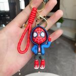 GRACIOUS MART Silicone Keychains Are Small,Decorative Items Character Cartoon Keychains And Keyrings Set For School Bags,Bike,Car Birthday Gifts(Spider Men),Pink