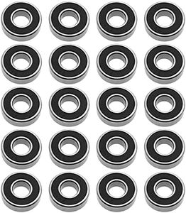 EMSea 20x 698-2RS Deep Groove Ball Bearing 8x19x6mm Carbon Steel Double Rubber Sealed