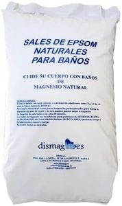 Dismag Sales De Epsom Naturales 10KG - Sulfato de magnesio - Sal de Baño Y Cuidado Personal- Relajante y Desintoxicante - Tratamiento corporal (10 KG)
