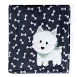 Baby Essentials Plush Fleece Throw and Receiving Baby Blankets for Boys and Girls (Fluffy Puppy)