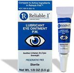 Reliable-1 Laboratories Dry Eye Ointment Eye Lubricant Gel for Dry Eyes at Night | Soothing Dry Eye Relief | 3.5g Sterile Tube