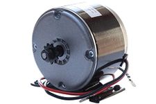 TRKIMAL Small Brushed Permanent Magnet Electric Motor, 24V DC 250W/350W 2750RPM Brushed Electric Motor, for Wind Turbine PMA E Scooter Drive Speed Control (250W)