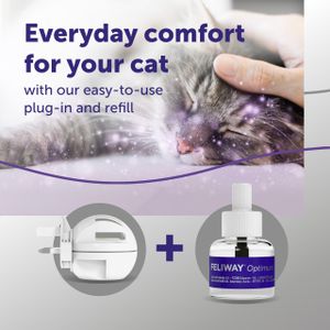 FELIWAY Optimum Cat Calming Diffuser – Stress Relief for Cats