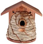 Esschert Design Beehive Style Birdhouse, Natural