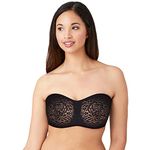 Wacoal Women's Halo Strapless Bra, Black, 38DDD